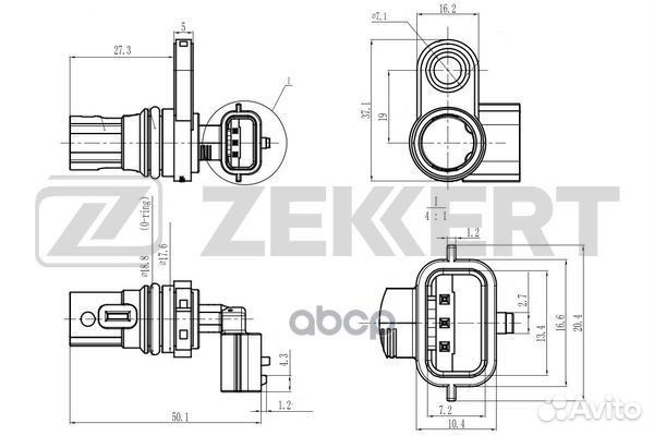 Датчик положения коленвала Nissan Qashqai (J10