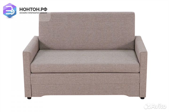 Диван выкатной Виктория-5 с кантом светло-бежевый