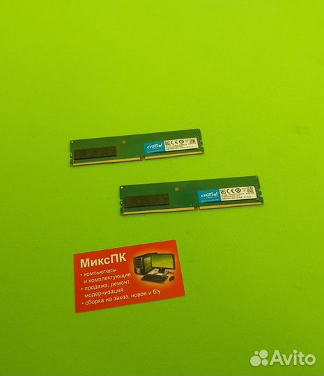 Модули памяти, Crucial, 8gb, ddr4