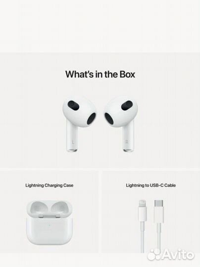 Новые беспроводные наушники Apple AirPods 3