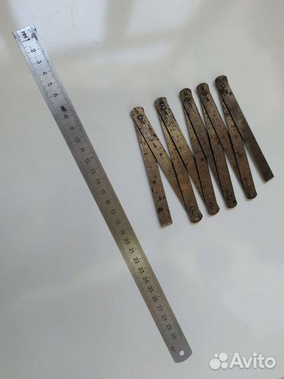 Линейка и метр складной СССР