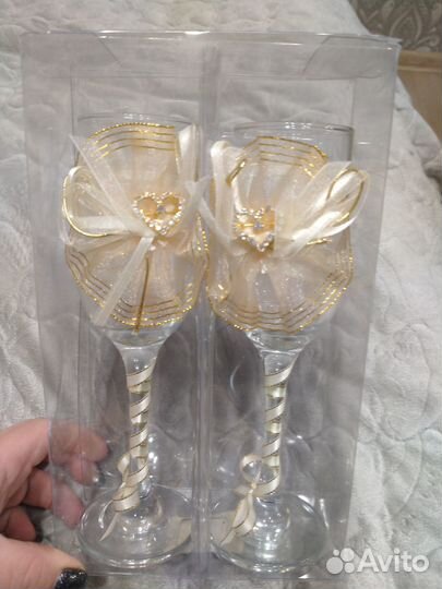Свадебные новые бокалы