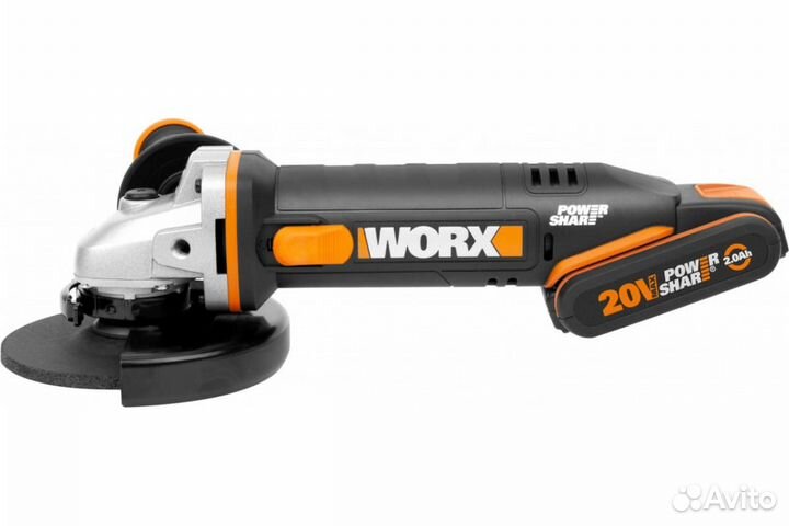 Аккумуляторная угловая шлифмашина worx WX803