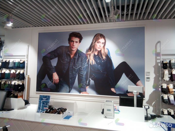 Баннеры, самоклеющаяся пленка, интерьерная печать