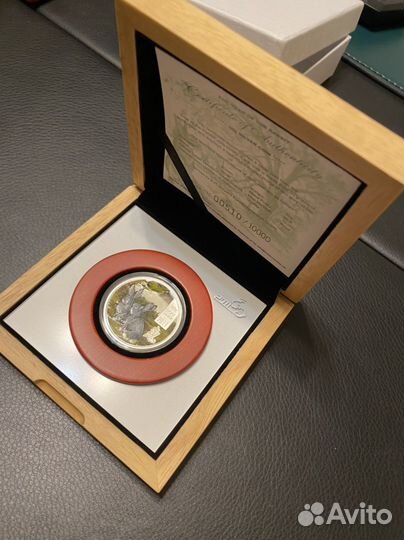 Монета Год кролика серебро