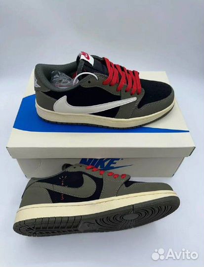 Кроссовки Travis Scott x Air Jordan 1 Low Dark