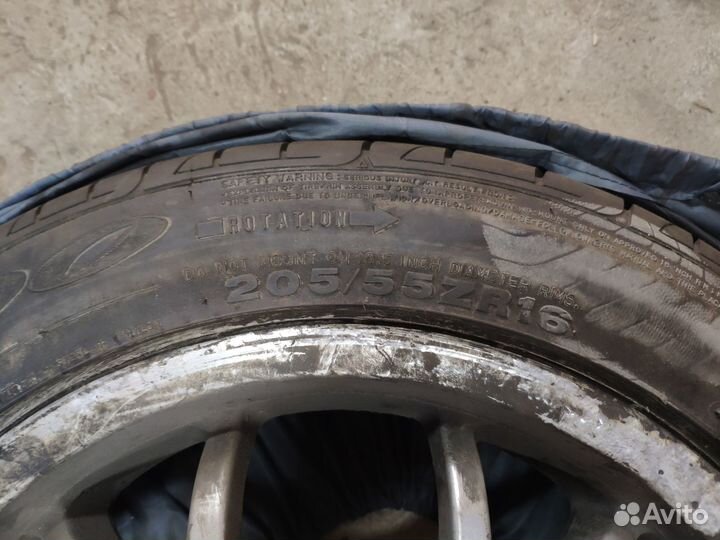 Диски Borbet BS с резиной Dunlop
