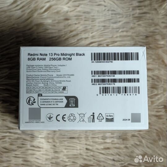 Xiaomi Redmi Note 13 Pro, 8/256 ГБ