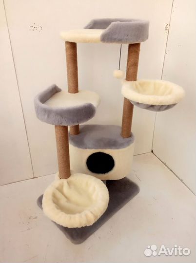 Супер когтеточка с домиком высота 126 см.(1010) с доставкой