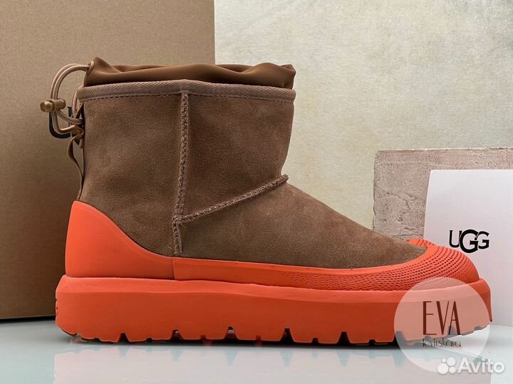 Женские и Мужские Ugg Classic Mini Hybrid Orange