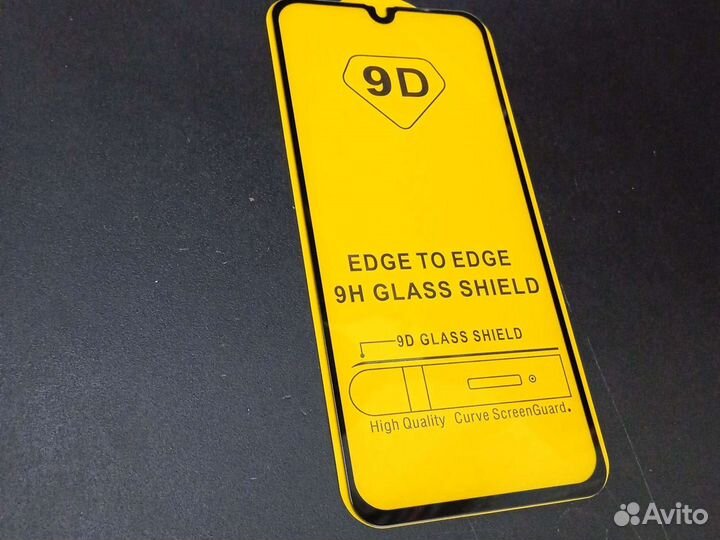 Черное стекло Samsung A40