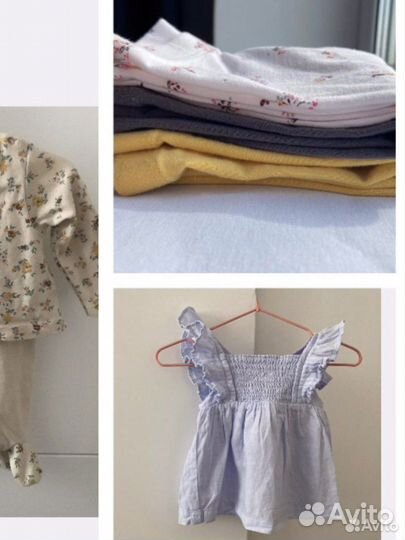 Вещи пакетом на девочку 50-56-62