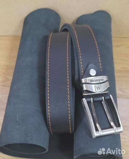 Мужской кожаный ремень ручной работы