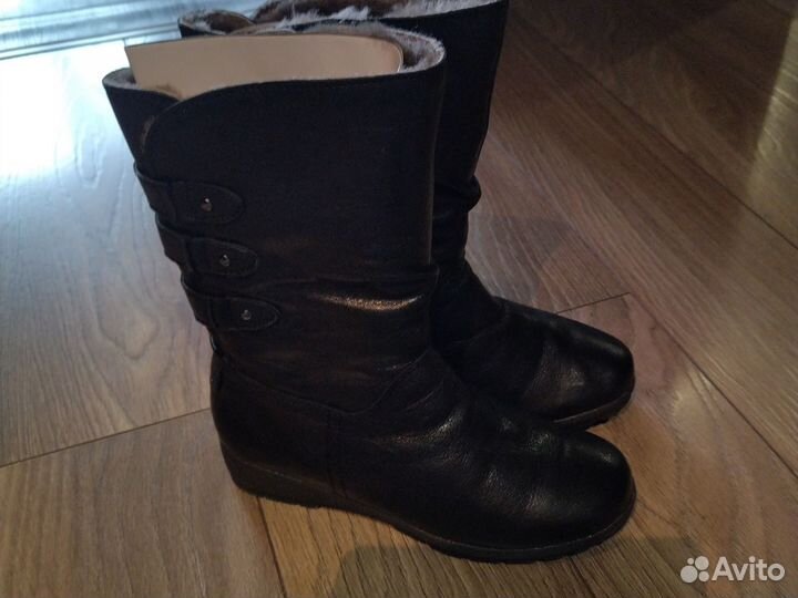 Сапоги кожаные женские размер 37
