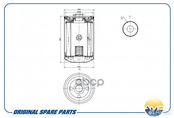 Фильтр масляный skoda (Octavia 1U2) (1,6) (102