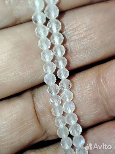 Натуральный лунный камень в микроогранке