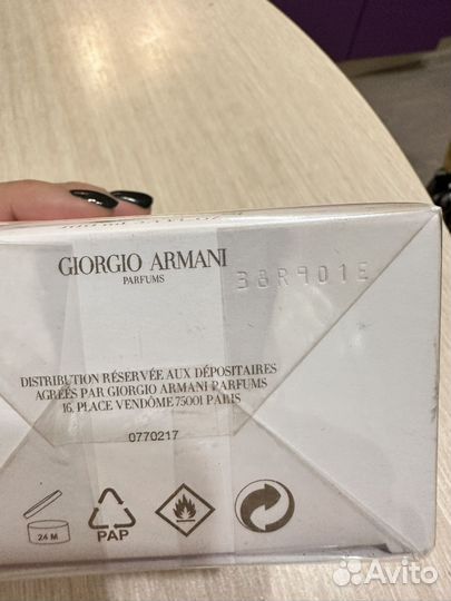 Парфюмерная вода armani acqua di Gioia