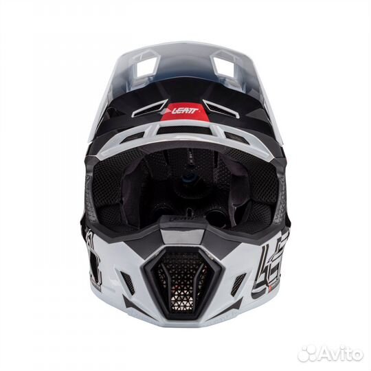 Kit Helmet Leatt Moto 7.5 V24 Мотошлем Бело-Черный