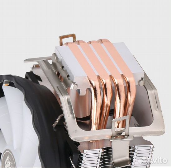 Кулер для процессора RGB башенный 4 трубками