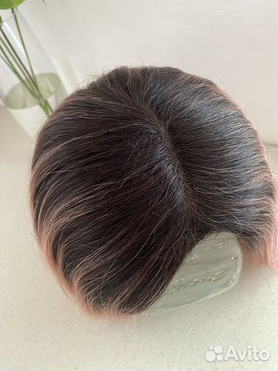 Парик розовый омбре