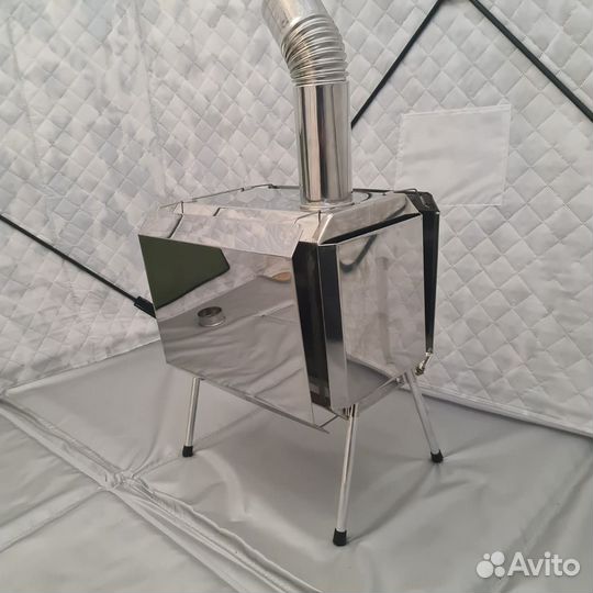 Печь дровяная для зимней палатки Турист на 25 л