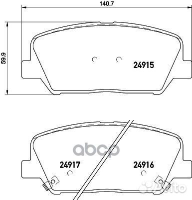 8DB 355 028-781 Колодки тормозные hyundai I30 1