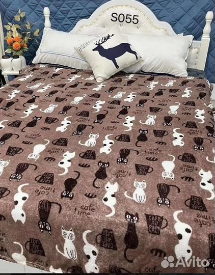 Плед покрывало на диван, кровать