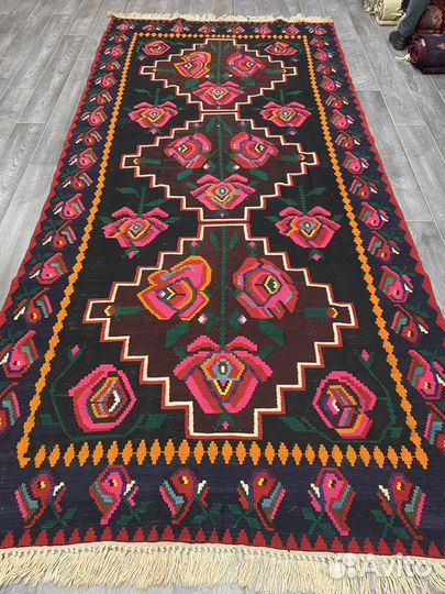 545. Ковер, килим, Табасаран, Дагестан. 389х183 см