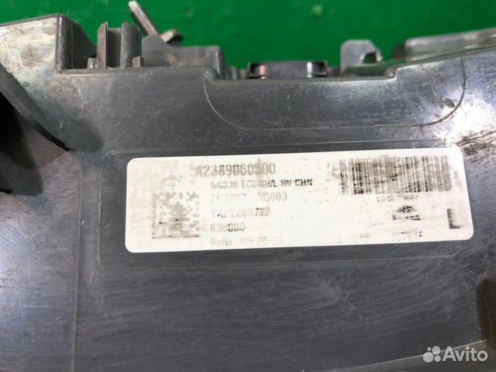 Фонарь левый Mercedes E-Class C238 2016