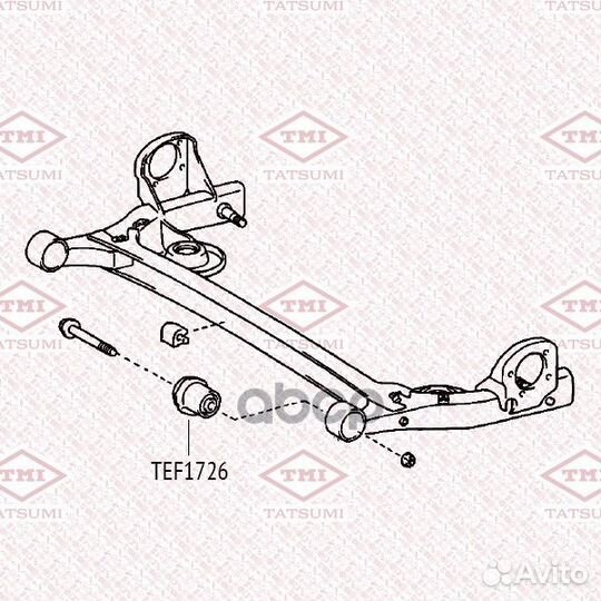 Сайлентблок балки зад TEF1726 tatsumi