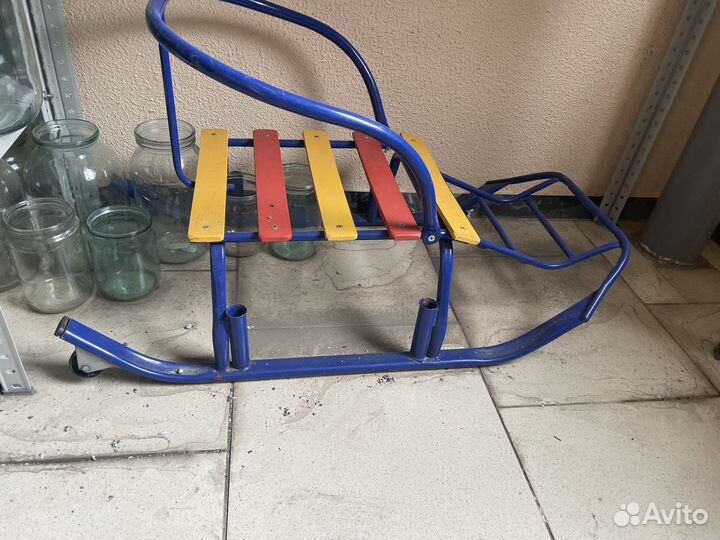 Детские санки на колесах