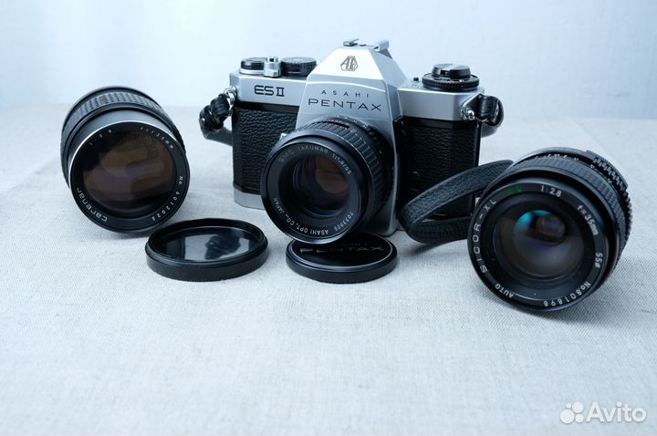 Пленочная камера Asahi Pentax ES II + объективы