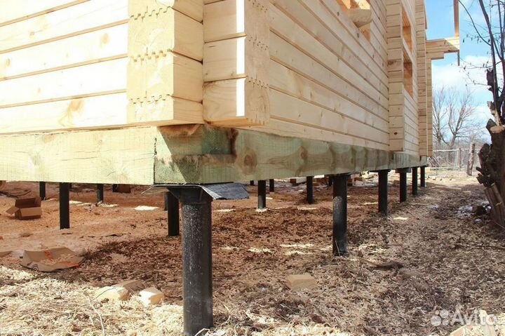 Монтаж свай