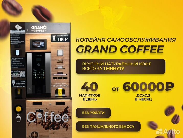 Новые кофейни самообслуживания Grand Coffee
