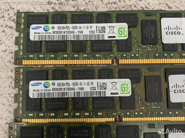 Серверная память 8GB DDR3 5 штук