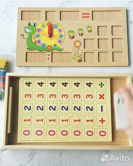 Развивашка Доска для рисования и счетный материал