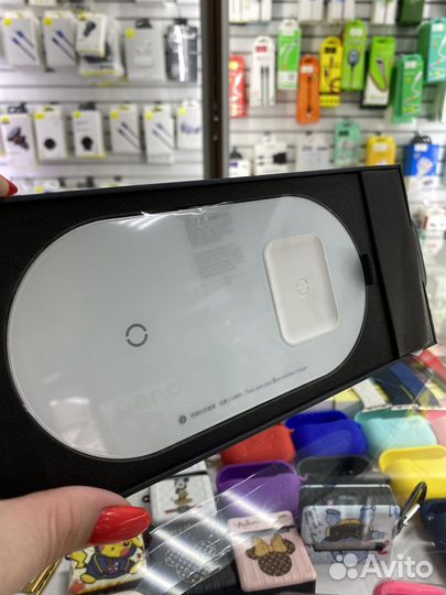 Беспроводная зарядка 2 in1 Baseus Simple