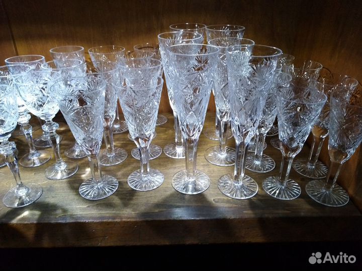 Фужеры хрустальные