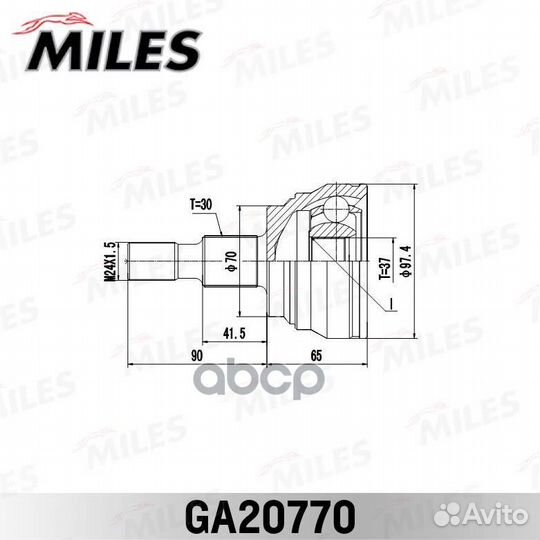 ШРУС наружный mercedes benz W164 GA20770 GA2077