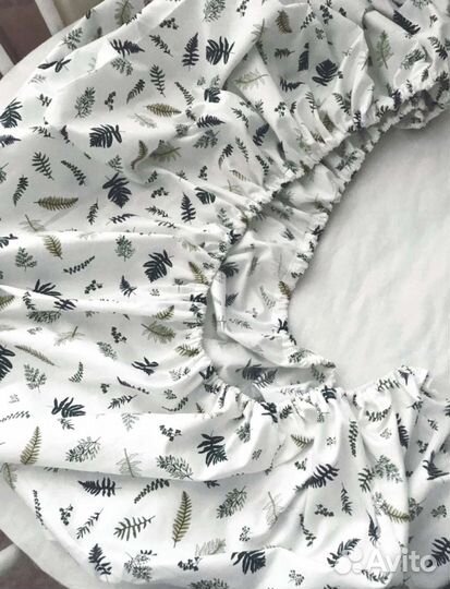 Простынь на резинке детская 120 60