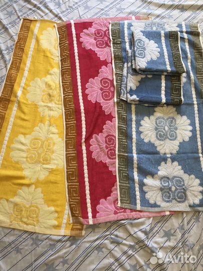 Махровые полотенца и простынь СССР