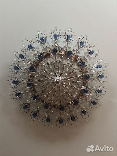 Хрустальная люстра потолочная