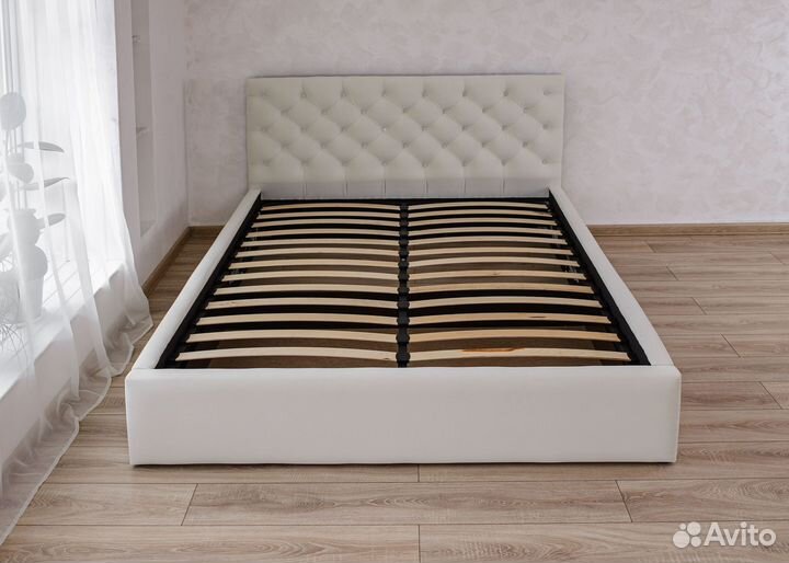 Кровать с подъемным механизмом велюр