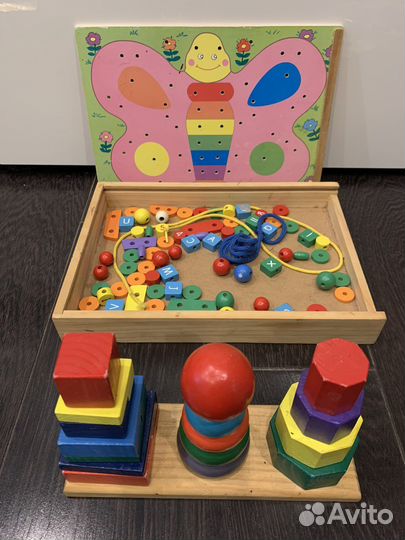 Мозайка, пирамидка, одевайка и т. д