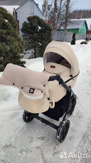 Детские коляски 2 в 1 эко кожа