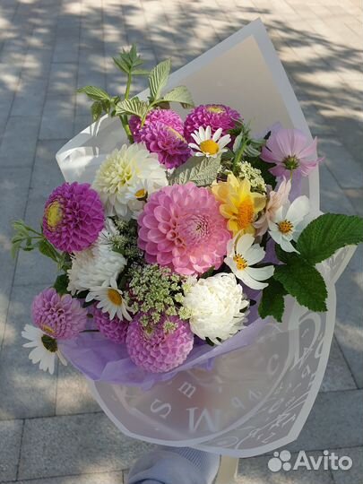 Букет из фермерских/садовых цветов. Доставка