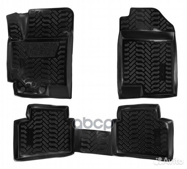 Ковры в салон 3D Hyundai Solaris II 17/Kia Rio