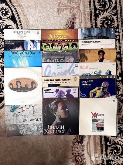 Виниловые пластинки Beatles, Pink Floyd, Scorpions