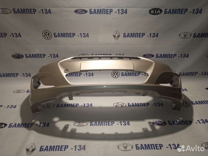 Бампер передний hyundai solaris Бежевый