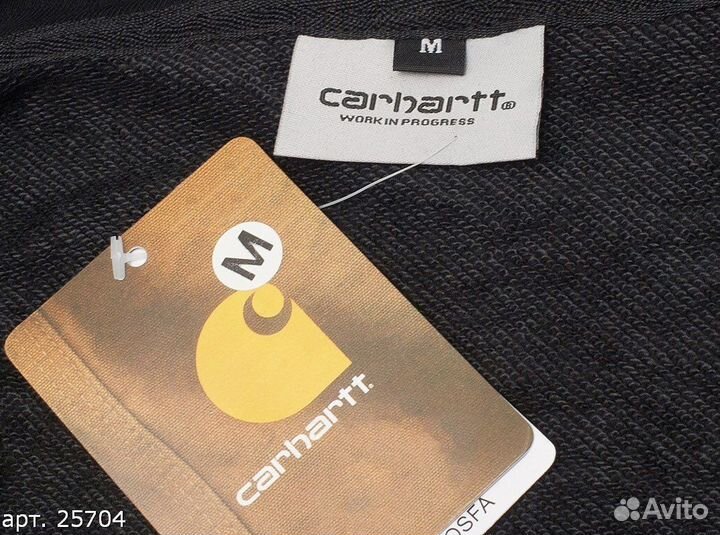 Худи Carhartt double logo Черное